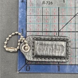 Coach Black Mini Bag Tag